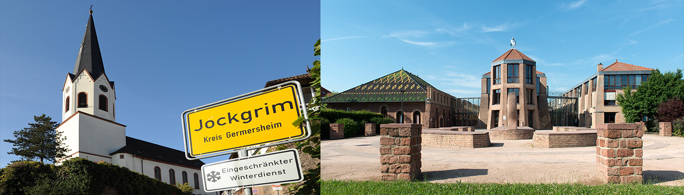 Jockgrim - Ortseingang und Rathaus Verbandsgemeinde
